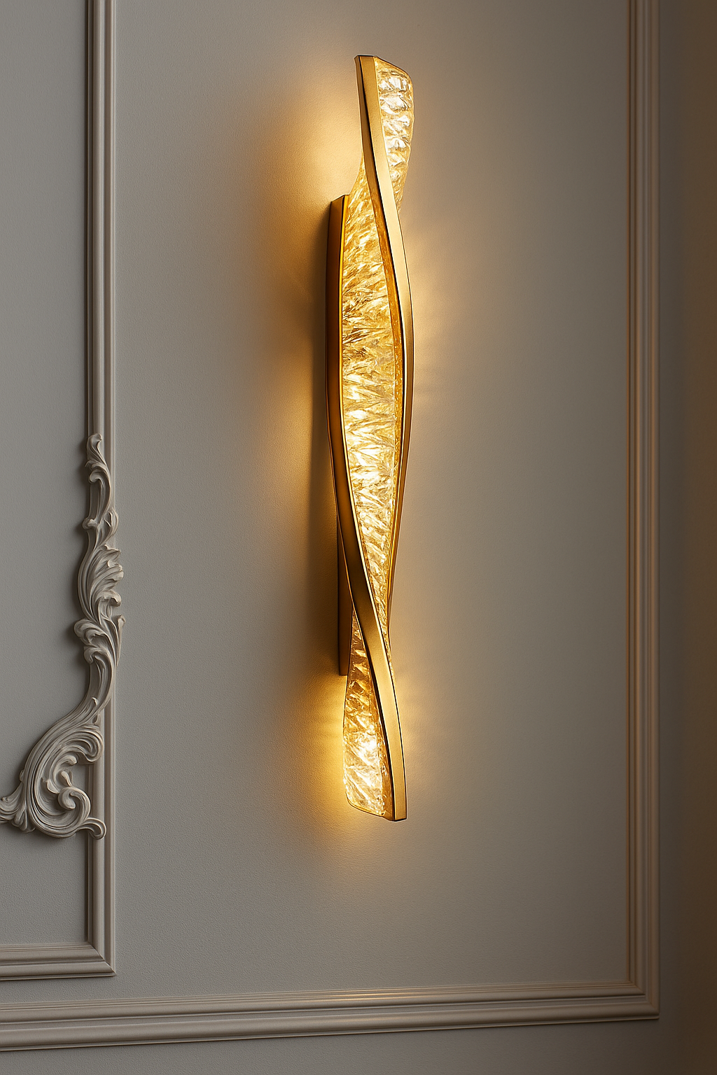 Arandela de Cristal Twist