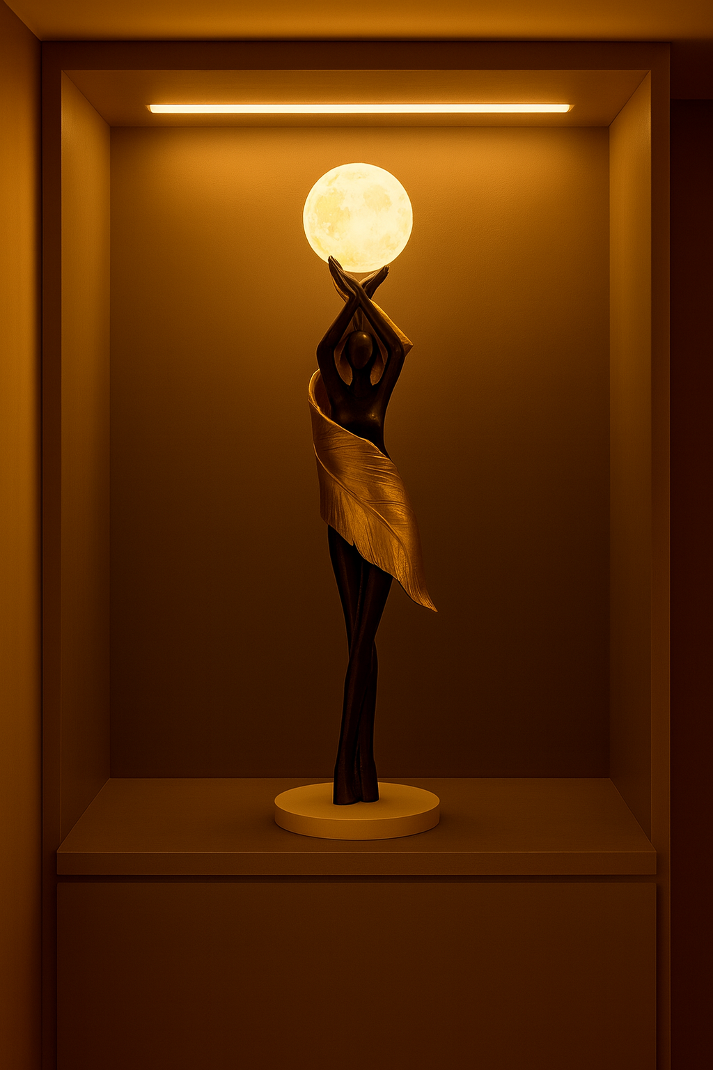 Escultura Feather Girl