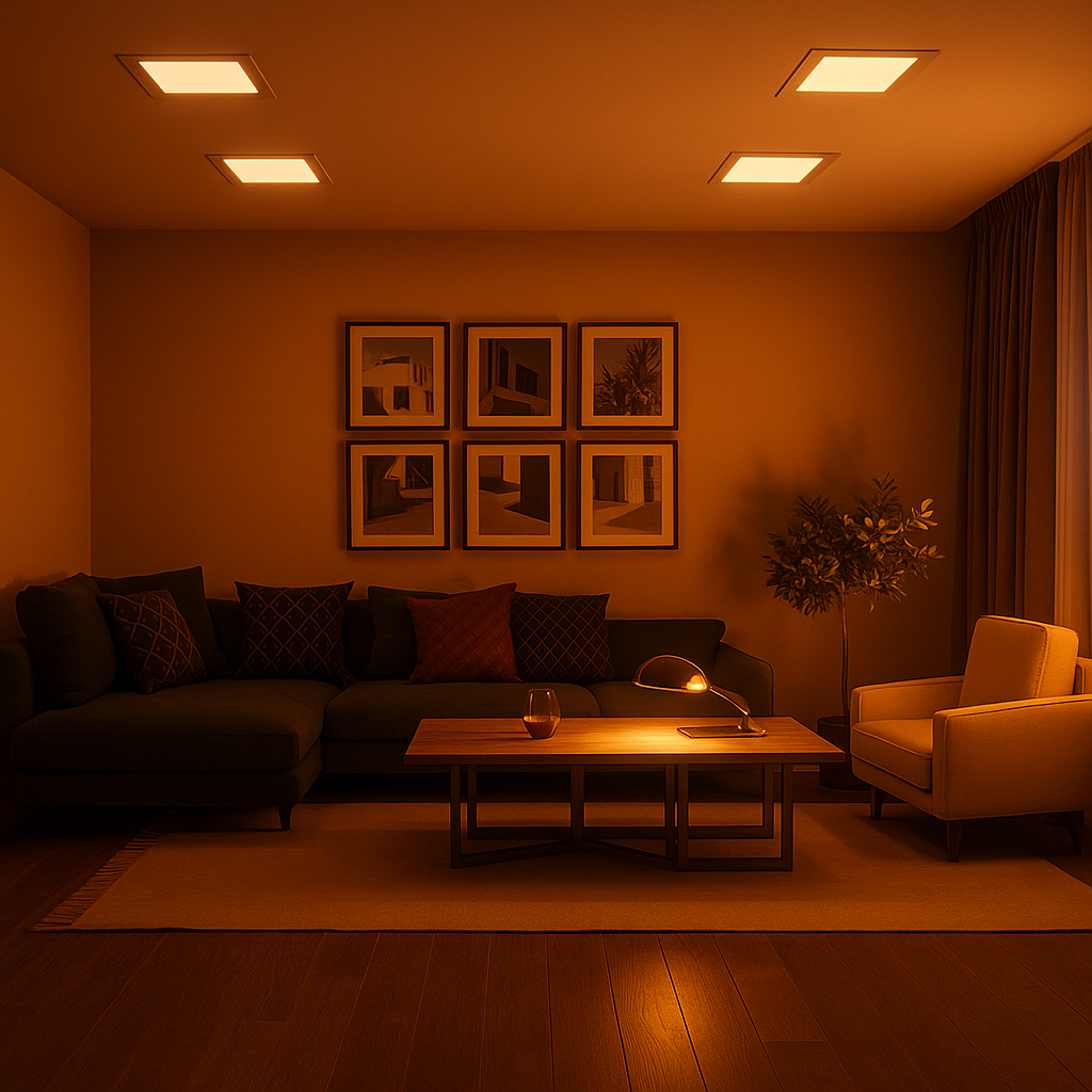 Plafon LED Quadrado Embutir