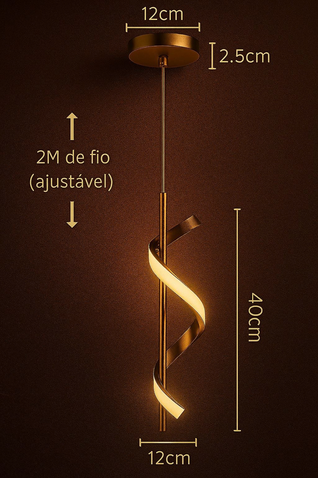 Pendente Espiral - Lumiére