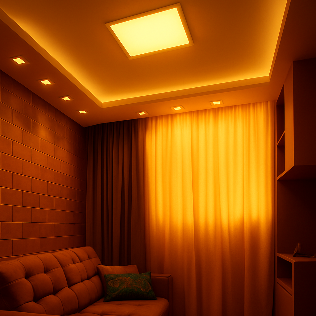 Plafon LED Quadrado Embutir