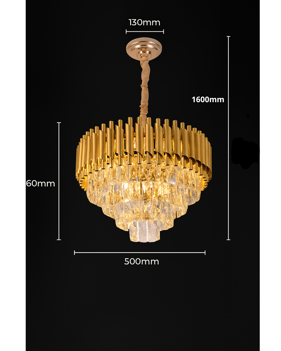 Lustre Pendente Cristal K9 - Lux Aurora